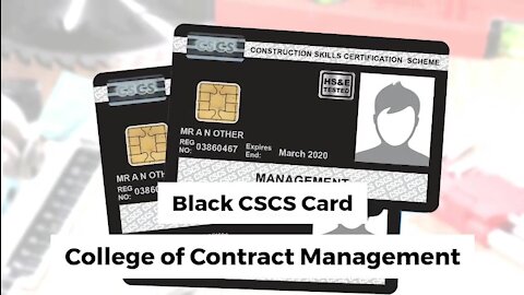 Get Your Black CSCS Card