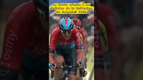 El mal tiempo acompaña en esta Etapa 1 / Criterium du Dauphiné 2023.