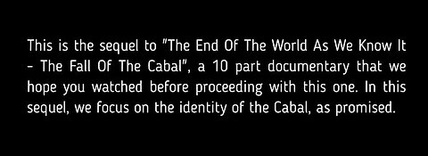 ~The Birth Of The Cabal~