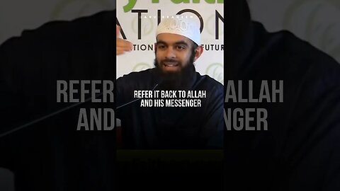 Returning it all back to Allaah and His Messenger