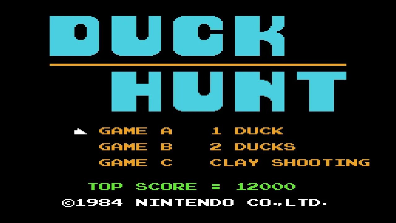 Duck Hunt (1984) 999,999 score (1 Duck) [Zapper game] [NES]