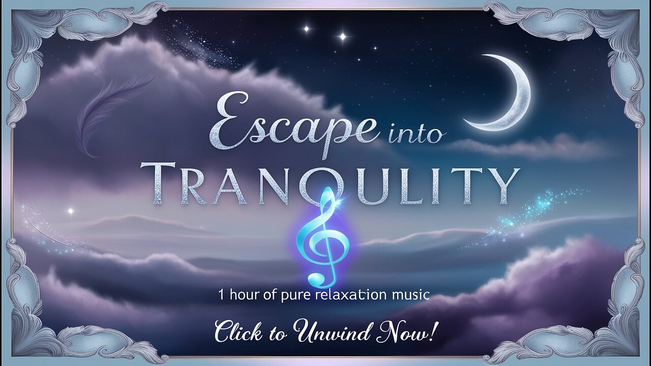 Escape into Tranquility 🌙 | 1 Hour of Pure Relaxation Music 🎵 - Unwind Your Mind