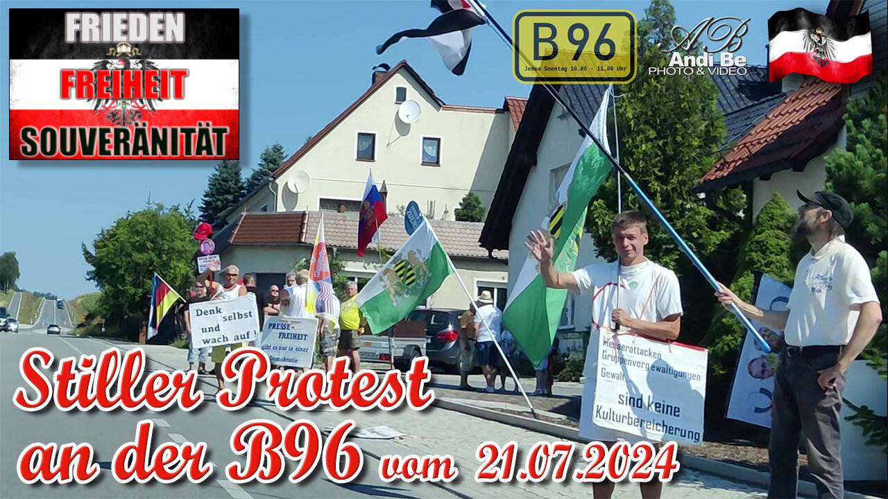 Stiller Protest an der B96 vom 21.07.2024