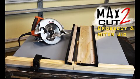 Making Circular Saw Crosscut & Miter Jig The MAX CUT 2 | Limited Tools Episode 003