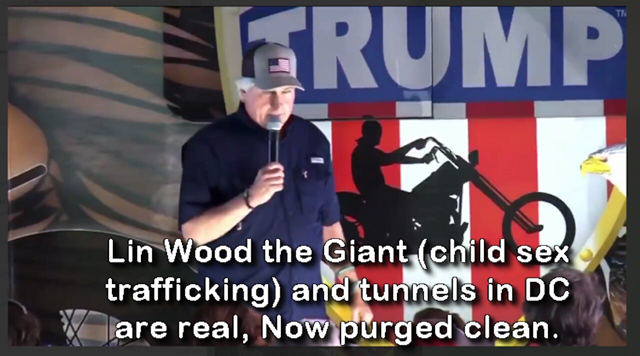 2021 MAY 11 Lin Wood the Giant (Child Sex Trafficking) and Tunnels in DC are real, Now purged clean