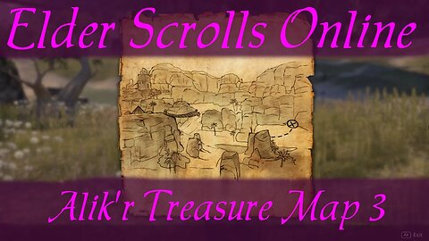 Alik'r Treasure Map 3 [Elder Scrolls Online ESO]