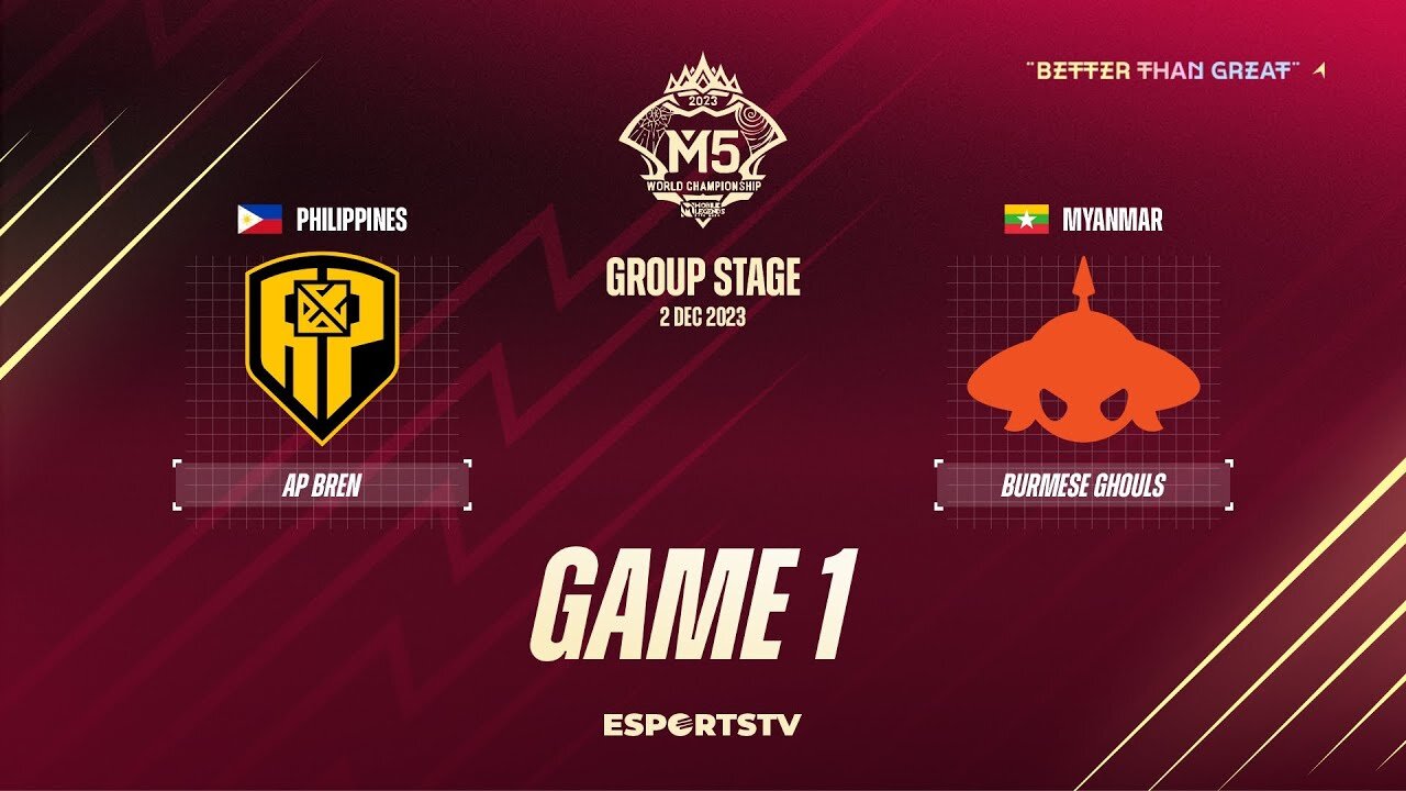 M5 Group Stage Day 1 | APBR vs BG | Game 1 || Mobile Legend Championship 2023