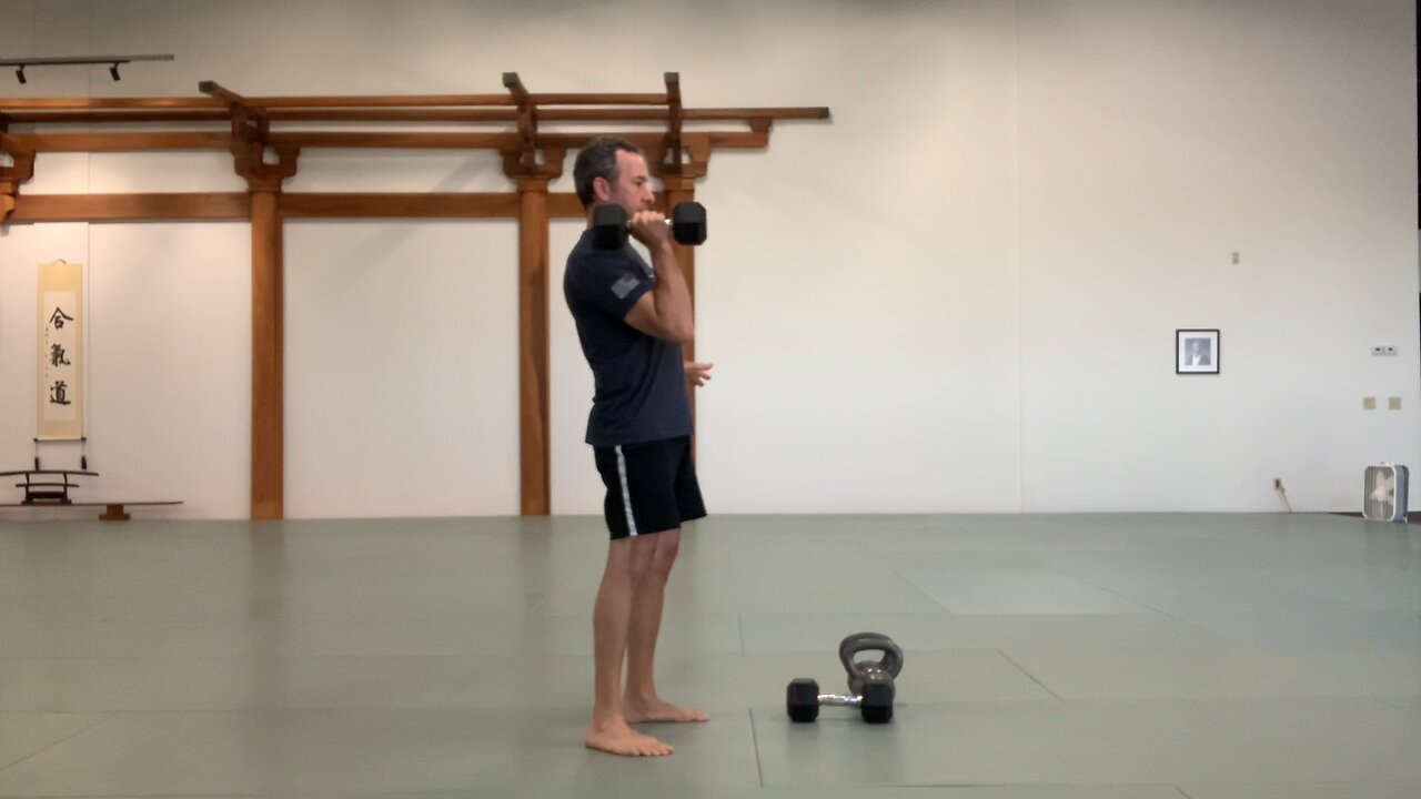 Dumbbell overhead press variations