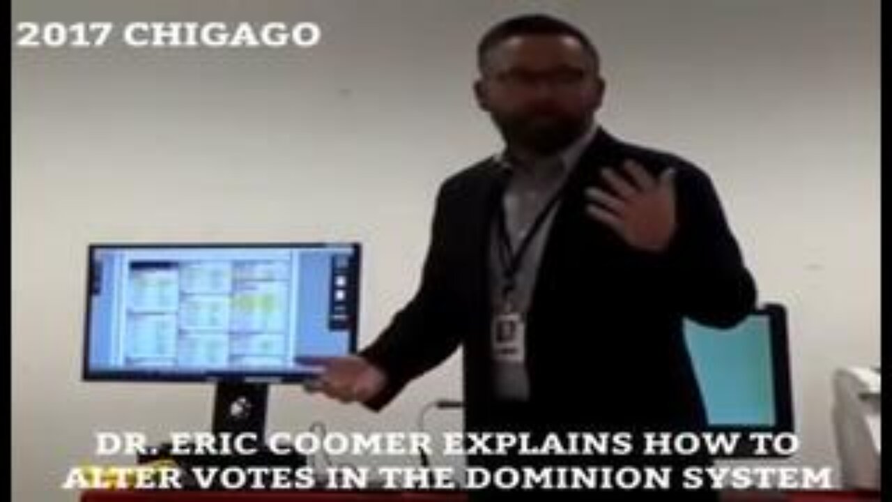 Eric Coomer Explains How to Alter Votes in Dominion Voting Systems