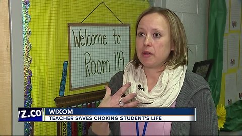 Wixom teacher saves choking student's life