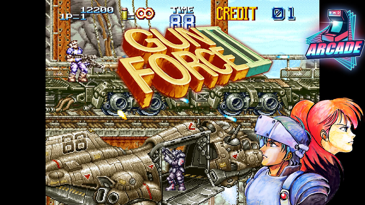 Gun Force II - (ARCADE - FULL GAME) - Longplay / Playthrough / 1st Loop