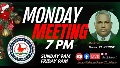 Episode 425 Bible Sermon by Pastor CL Johny,on 19th June 2023