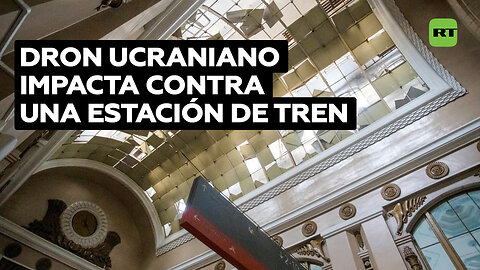 5 heridos tras el impacto de un dron contra una estación de trenes en la ciudad rusa de Kursk