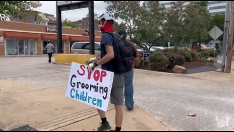 Based gentleman of Dallas marching through a sea of soy filled groomers like a bulldozer