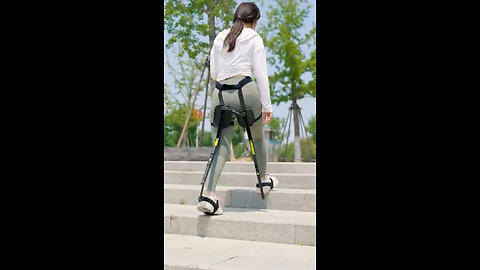 This wearable exoskeleton seat is a game changer!👌