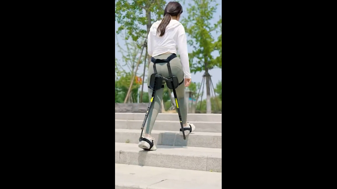 This wearable exoskeleton seat is a game changer!👌