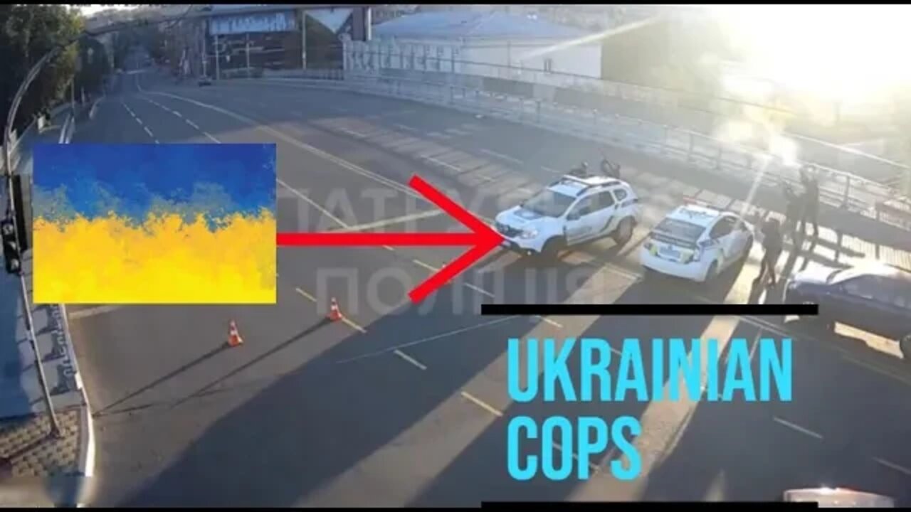 Bodycam of Ukrainian COPS trying to shoot RUSSIAN drones over Kiev. Oct 17