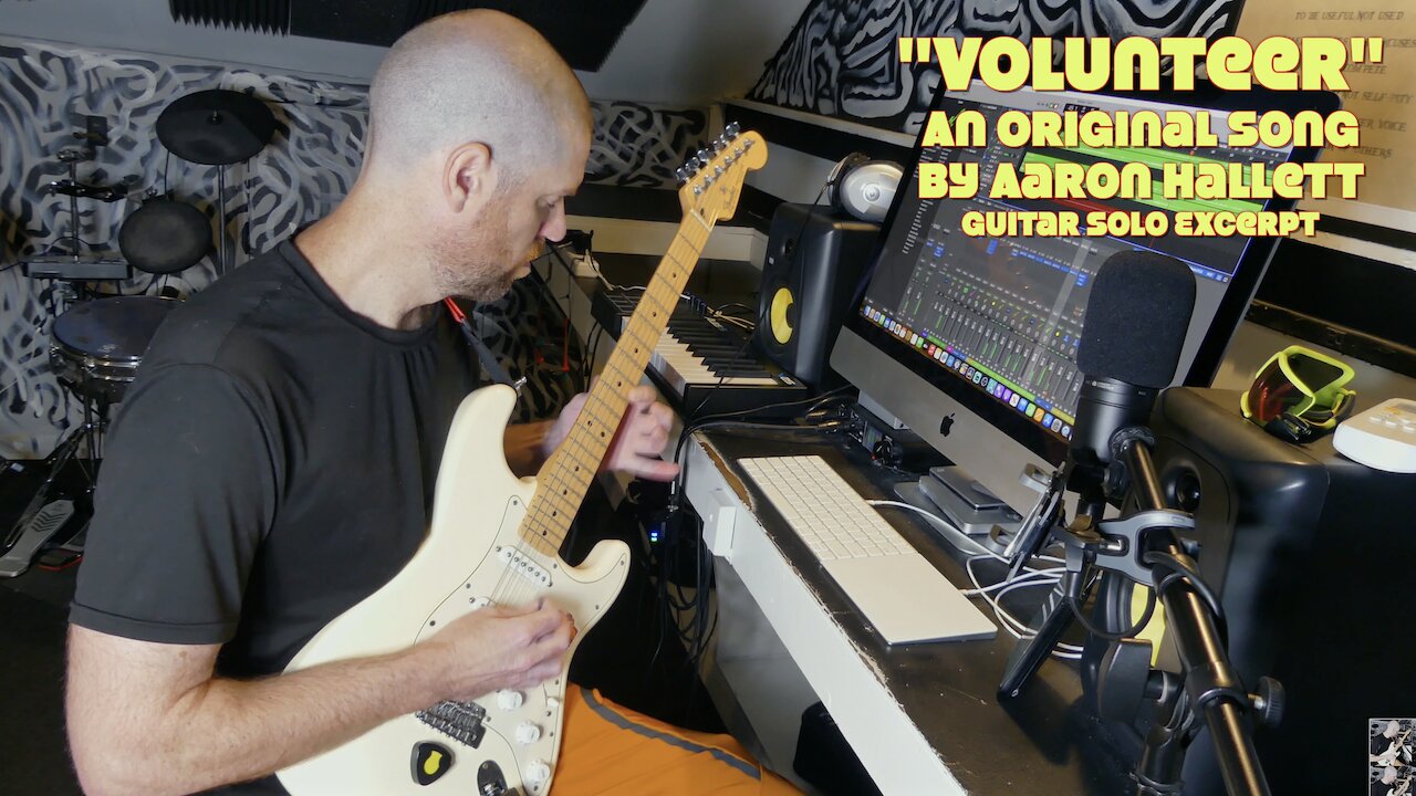 "Volunteer" an Original Song by Aaron Hallett Guitar Solo Excerpt