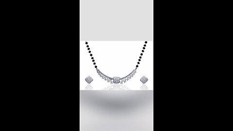 silver short mangalsutra design #