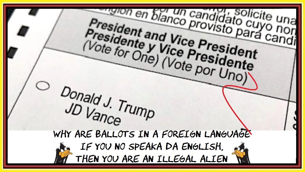 why are ballots in a foreign language