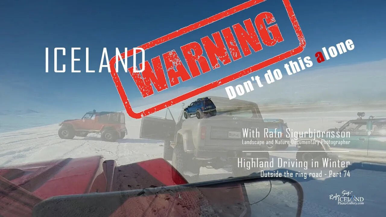 Iceland V - Highland Driving in Winter - Outside the ring road │ Part 74