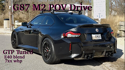 800HP G87 BMW M2 POV Drive - Crazy fast on E40!