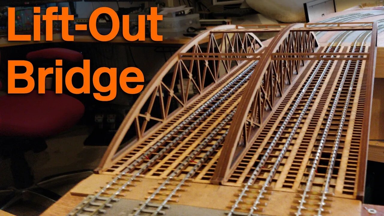 Model Railway Construction: Laying track across the lift-out bridge