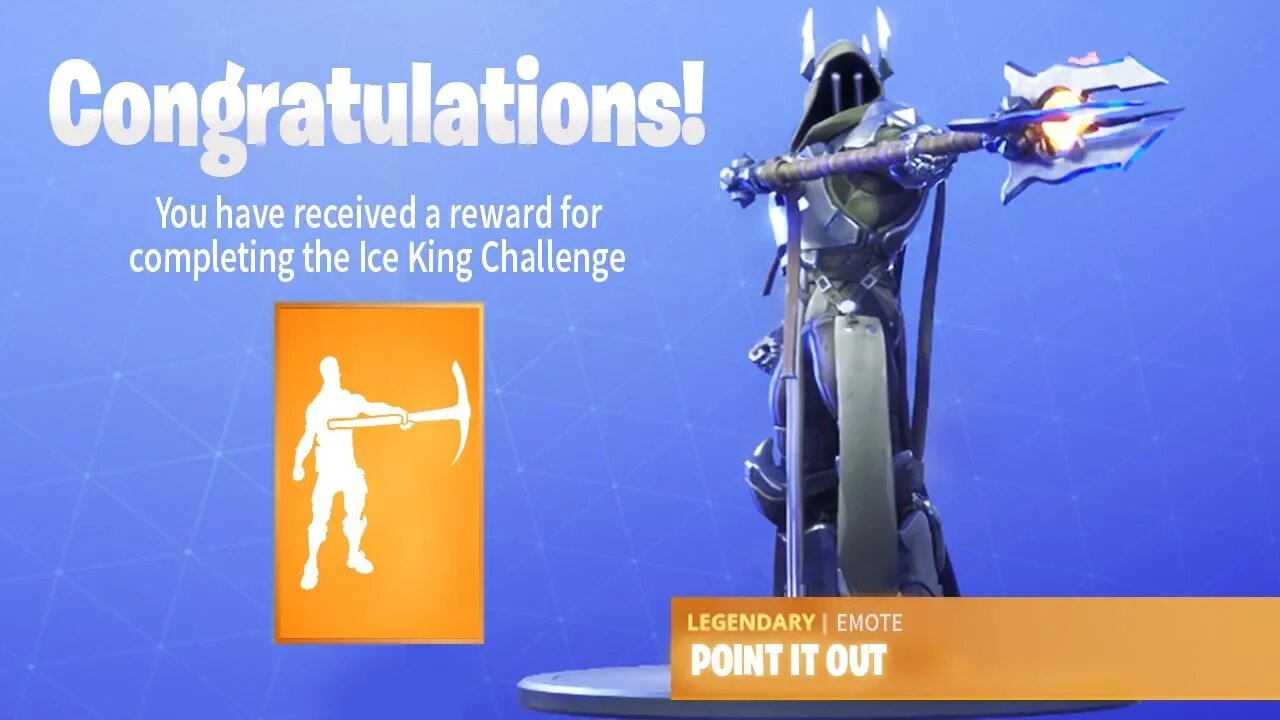 The NEW ICE KING Emote in Fortnite (Point It Out Tier 100 Emote)