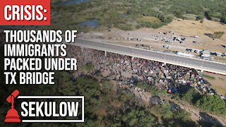 CRISIS: Thousands of Immigrants Packed Under TX Bridge