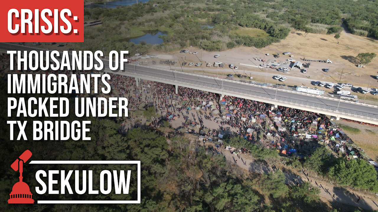 CRISIS: Thousands of Immigrants Packed Under TX Bridge