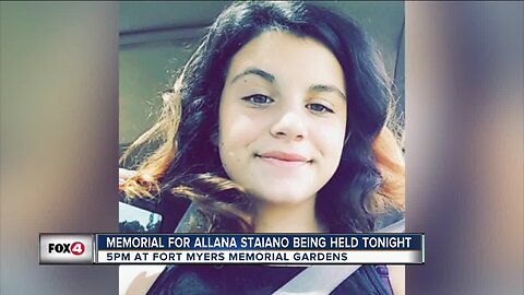 Memorial for Allana Staiano planned for tonight