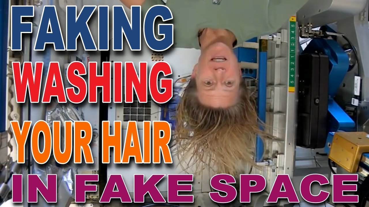 Washing your hair in fake space