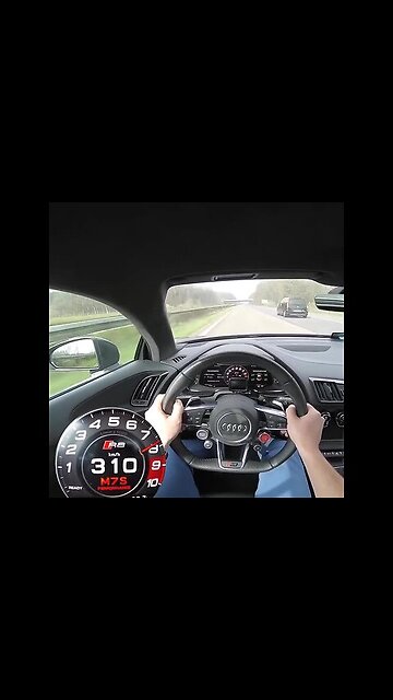 FLOORING the Audi R8 to 207MPH!