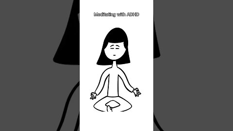 meditating with ADHD #shorts #animation #animationmeme #funny #funnyvideos #meme #memes #comedy