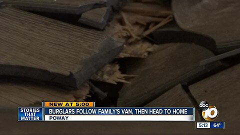 Poway home burglarized as family's van was being vandalized 20 minutes away