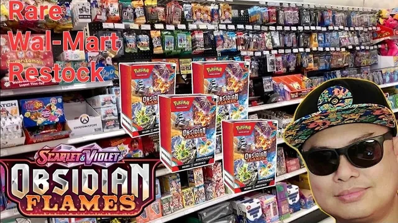 Visiting a Rare Walmart Restock Location and Opening 4x Pokémon Obsidian Flames Booster Bundle Boxes