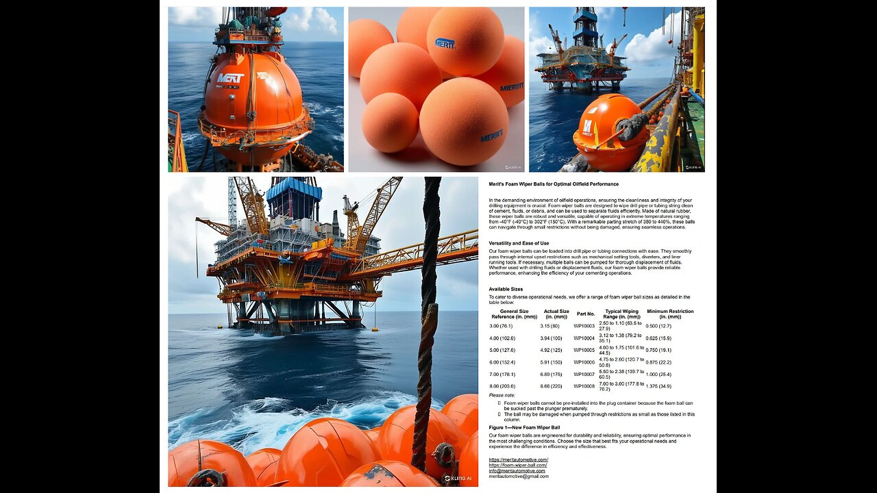 Wiper Balls in Oilfield Rigs: A Look at MERIT Technics Since 2005