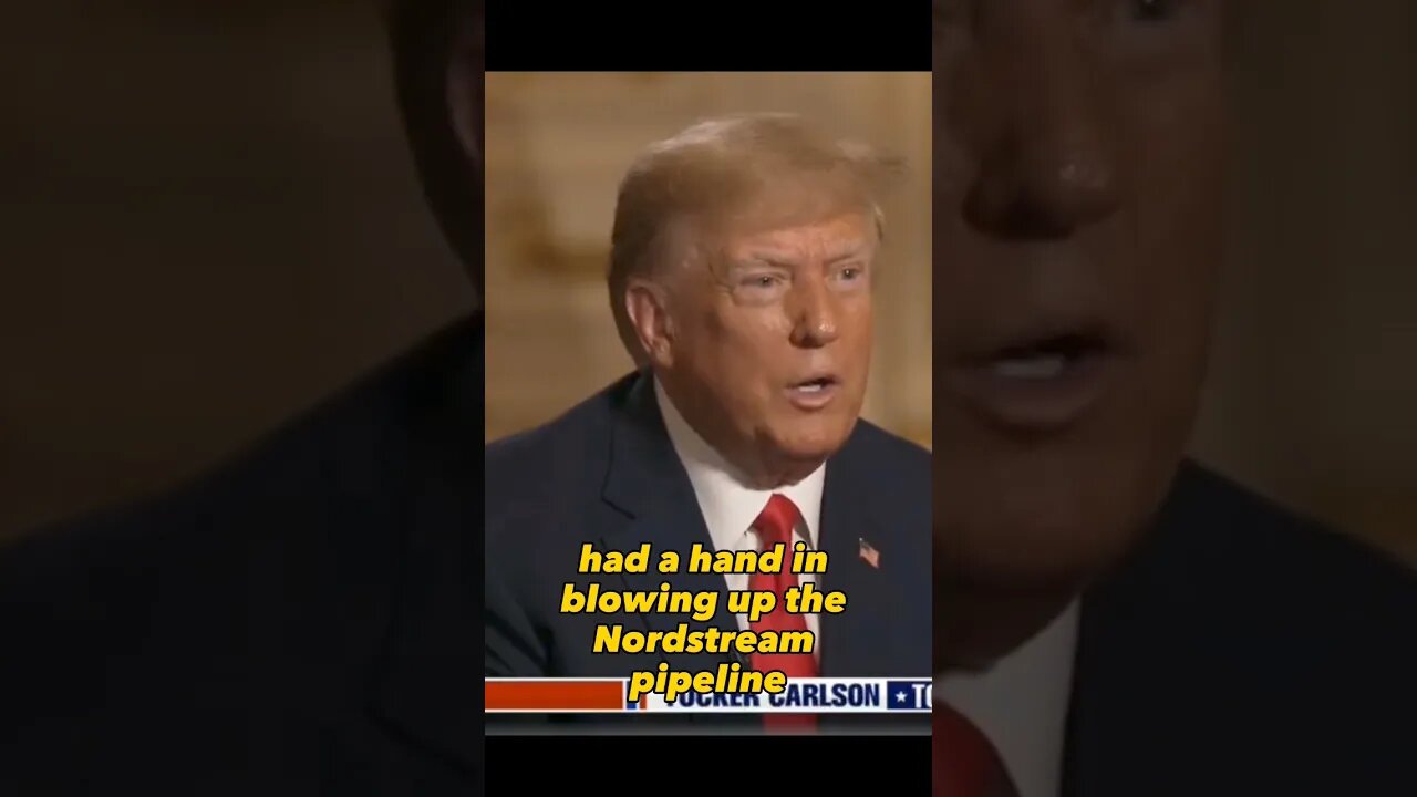 Trump implicates the USA in the NORDSTREAM pipeline explosion #breakingnews #trump #tuckercarlson