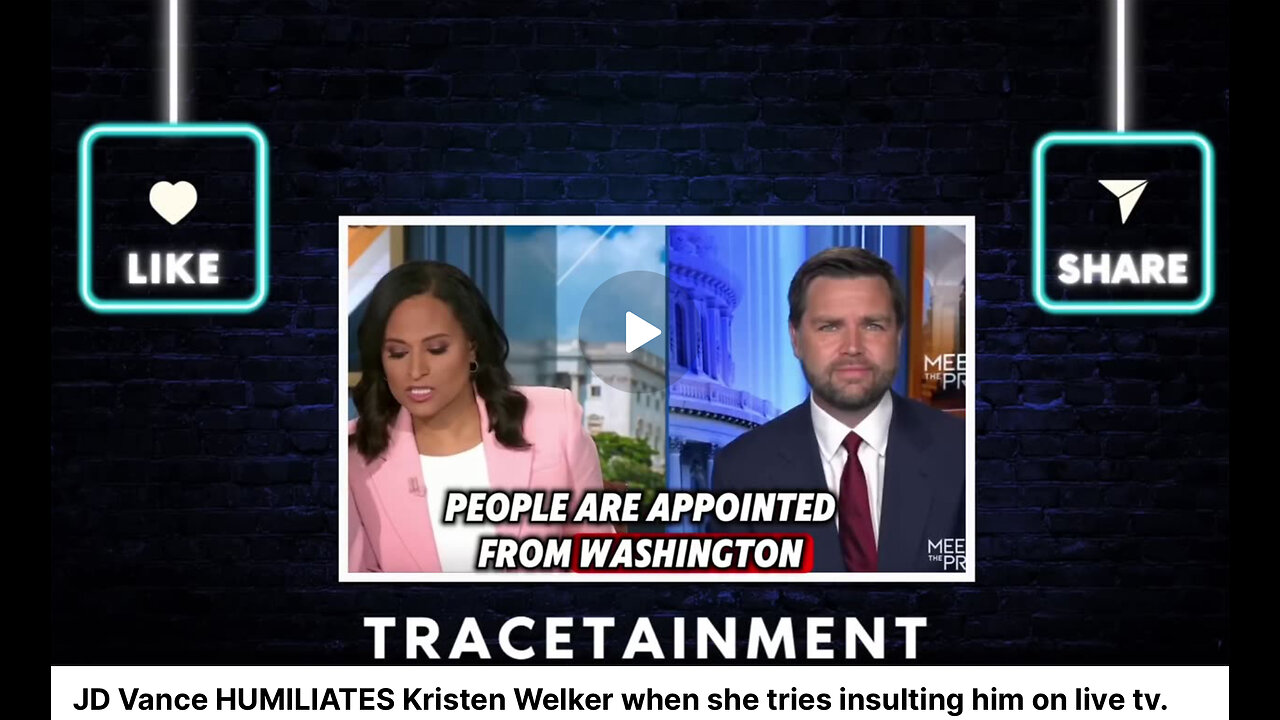 JD Vance HUMILIATES Kristen Welker when she tries insulting him on live tv.