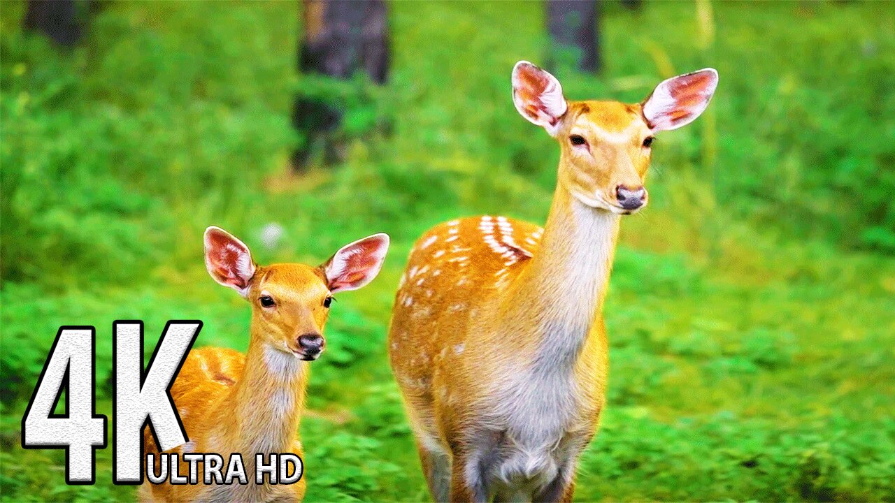 Amazing Nature in 4K Ultra HD TV Screensaver 🐦Sleep Relax Forest Ambient Sounds