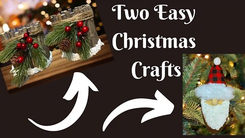 2 Easy Christmas Crafts | DIY Christmas Decor | DIY Christmas Ornament | Easy Christmas Craft