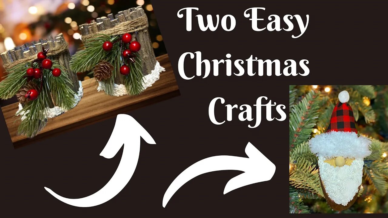 2 Easy Christmas Crafts | DIY Christmas Decor | DIY Christmas Ornament | Easy Christmas Craft