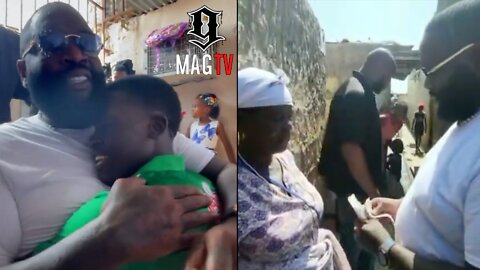 Rick Ross Travels Down To A Village In Angola & Bless The People With Money! 🙏🏾