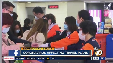 Coronavirus affecting travel plans for millions