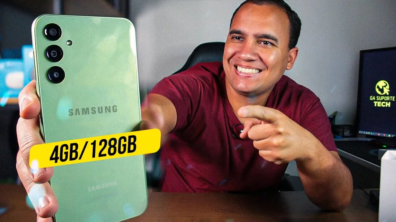 GALAXY A24, com TELA AMOLED e 128GB! BOM E BARATO! Unboxing e Impressões