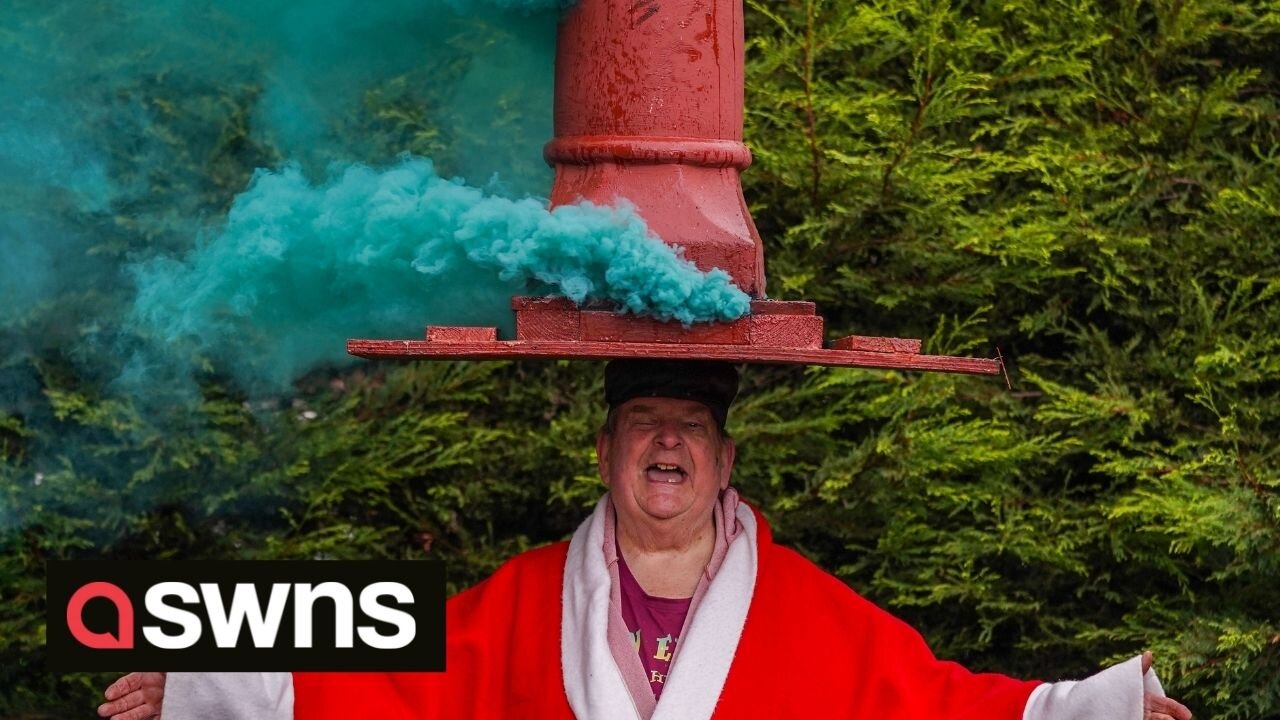 Pensioner raises £250k for charity by balancing heavy items on his head