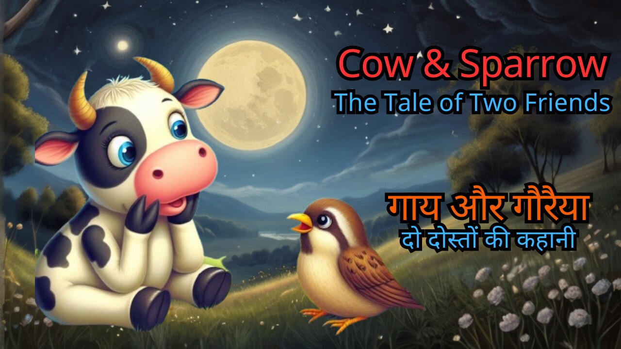 KIDS Moral & Adventure Story|| Cow & Sparrow