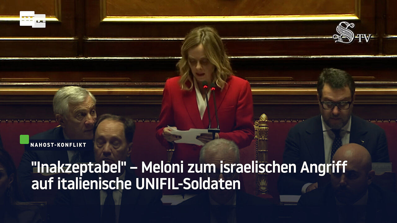 "Inakzeptabel" – Meloni zum israelischen Angriff auf italienische UNIFIL-Soldaten