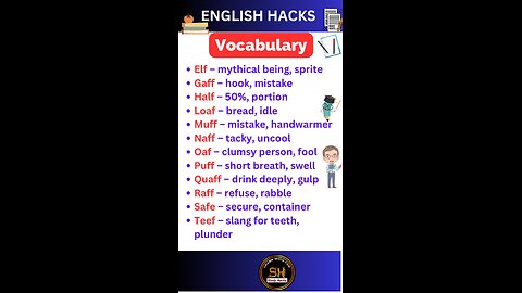 Daily use Important vocabulary words for exam 2024 20 #studyhacks123 #vocabulary #english #shorts