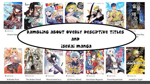 Rambling About Overly Long Titles and RPG Manga